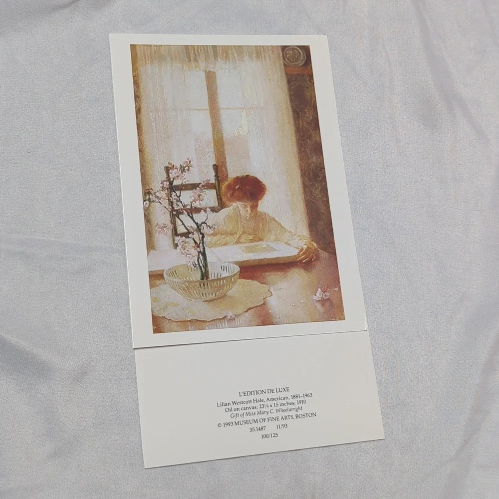 Vtg 93 Redheads Museum Of Fine Arts Boston Blank Note Cards USED 23 CARDS LEFT